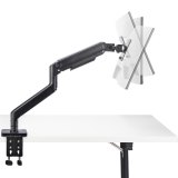 StarTech.com Monitor Arm voor Bureau, Tot 49in 32:9 Ultrawide Curved Monitors, Mechanische Springveer Arm, C-Klem/Doorvoertule, VESA 75x75/100x100, Afstelling zonder gereedschap, Draagvermogen 20kg