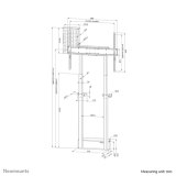 Neomounts WL55-875BL1 vloer-wandsteun 55-100" - gemotoriseerd - TÜV