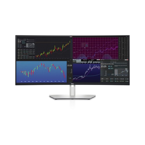 DELL UltraSharp U3824DW computer monitor 95,2 cm (37.5") 3840 x 1600 Pixels Wide Quad HD+ LCD Zwart, Zilver