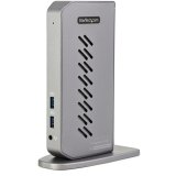 StarTech.com USB-C USB-A Dock - Hybride Universeel USB 3.0 Docking Station voor USB-C of USB-A Laptop - Dual Monitor 4K 60Hz HDMI/DisplayPort - 6x USB-A, GbE - USB 5Gbps - Windows/Mac