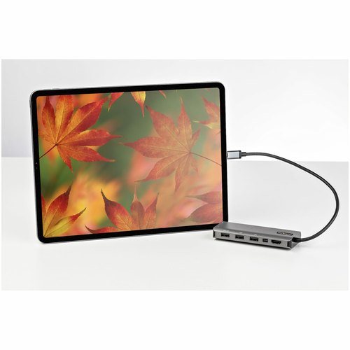 StarTech.com USB C Multiport Adapter - USB-C naar HDMI or Mini DisplayPort 4K 60Hz, 100W Power Delivery Pass-Through, 4-Port 10Gbps USB Hub - USB Type-C Mini Dock - 30cm Vaste Kabel