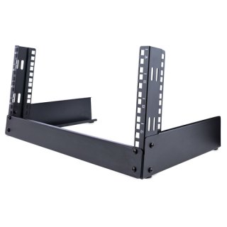 StarTech.com 4U 19" Bureau Open Frame Rack, 2 Post, Vrijstaand IT Netwerk Rack voor Switch/Patchpaneel/Data/AV/IT/Communicatie Apparatuur met Kooimoeren en Schroeven, Max. 30kg