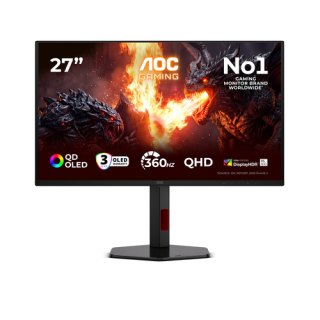 AOC G4 Q27G4SDR computer monitor 67,3 cm (26.5") 2560 x 1440 Pixels Quad HD QD-OLED Zwart, Rood