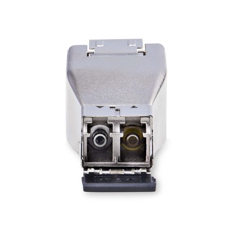 StarTech.com Gigabit Glasvezel naar RJ45 Ethernet Media Converter Dongle, Optical Singlemode 10km/Multimode 800m, PoE Voeding, Compact Ontwerp, Stalen Behuizing, Micro Mini, TAA