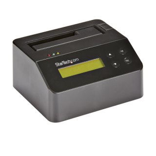 StarTech.com Single Bay Hard Drive Wisser, Standalone HDD/SSD Sanitizer/Eraser, USB 3.0 naar SATA II (3 Gbps), 9 Wismodi, LCD Display, Hard Disk Secure Erase Dock, DB-9 Printer Poort, NIST/DOD & TAA Compliant
