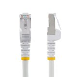 StarTech.com 5m CAT6a Ethernet Kabel, Wit, Low Smoke Zero Halogen (LSZH), 10GbE 500MHz 100W PoE++ Snagless RJ-45 S/FTP Netwerk Patch Kabel met Trekontlasting, Fluke Tested/ETL