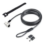 StarTech.com Laptop Kabelslot Compatibel met Noble Wedge&reg;, 2m, Anti-diefstal Kabelslot, Security Kabel voor Dell XPS/Latitude/2-in-1 Notebooks, Snijbestendig, Stalen Beveiligingskabel voor Laptop