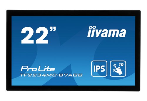 iiyama ProLite TF2234MC-B7AGB computer monitor 54,6 cm (21.5") 1920 x 1080 Pixels Full HD LED Touchscreen Multi-gebruiker Zwart