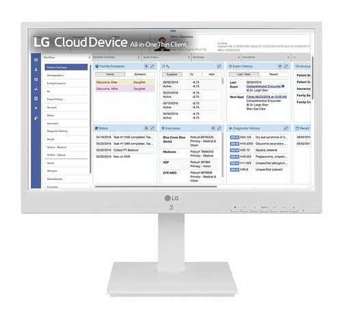 LG 24CR671N-2P.AEU All-in-One PC/workstation Intel® Pentium® N6005 60,5 cm (23.8") 1920 x 1080 Pixels All-in-One thin client 8 GB DDR4-SDRAM 256 GB SSD Wit
