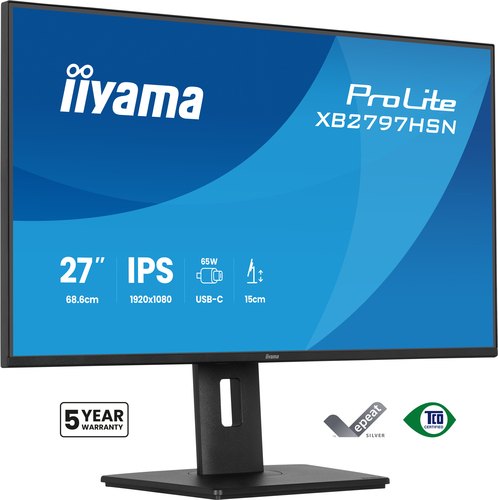 iiyama ProLite XB2797HSN-B1 computer monitor 68,6 cm (27") 1920 x 1080 Pixels Full HD LCD Zwart