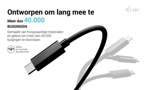 i-tec USB-C Charging Cable 1.8m