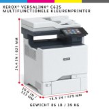 Xerox VersaLink C625 A4 50 ppm dubbelzijdig kopiëren en printen, scannen en faxen, geschikt voor PS3 PCL5e/6 2 laden voor max. 650 vel