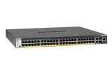 NETGEAR ProSAFE Managed Switch - GSM4352PA - Stackable platform met 48 PoE+ poorten + 2 x SFP+ en 2 x 10GBASE-T poorten (550W PSU)