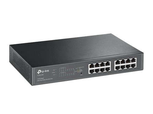 TP-Link TL-SG1016PE Managed L2 Gigabit Ethernet (10/100/1000) Power over Ethernet (PoE) 1U Zwart