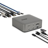StarTech.com Thunderbolt 5 Universeel Docking Station, Multi-Display Hub, 8K 60Hz of 4K 144Hz, 120Gbps Bandwidth Boost, 140W PD, 30W Phone Charging, USB 10Gbps, 2.5G LAN