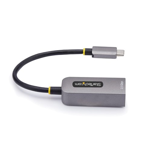 StarTech.com 2.5GbE USB-C naar Ethernet Adapter, NBASE-T NIC, USB 3.0 Type-C 2.5/1G Multi Speed Netwerk, Thunderbolt Compatibel, Windows & Mac