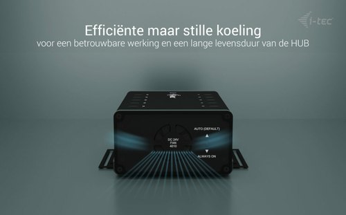 i-tec USB-C/USB-A Metal Charging + data HUB, 15W per port, 10x USB-C