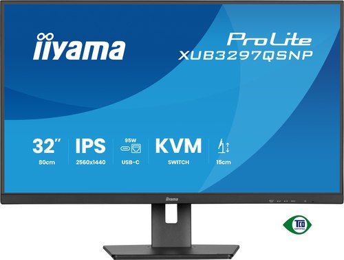 iiyama ProLite XUB3297QSNP-B1 computer monitor 81,3 cm (32") 2560 x 1440 Pixels Quad HD LED Zwart