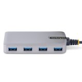 StarTech.com 4-Port USB Hub, USB 3.0 5Gbps, Bus Powered USB-A naar 4x USB-A Hub met Optionele Extra Power Input, Compacte Desktop/Laptop USB Hub, 30cm Kabel, USB 3.0 Expansion Hub