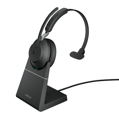 Jabra Evolve2 65 Headset Draadloos Hoofdband Kantoor/callcenter USB Type-A Bluetooth Oplaadhouder Zwart