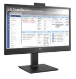 LG 24CR661N-2P Intel® Pentium® N6005 60,5 cm (23.8") 1920 x 1080 Pixels All-in-One thin client 8 GB DDR4-SDRAM 16 GB eMMC Windows 10 IoT Enterprise Wi-Fi 6 (802.11ax) Zwart