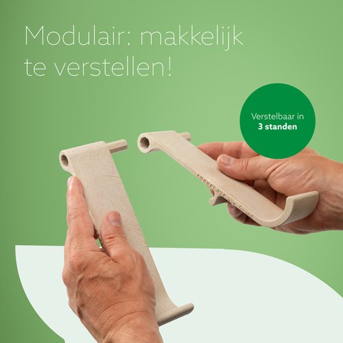 R-Go Tools Laptop- en tabletstandaard R-Go Treepod, ergonomisch en modulair, verstelbaar, biobased