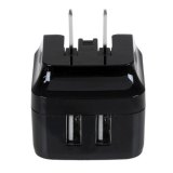 StarTech.com 2-poorts USB-lader hoog vermogen (17 W / 3,4 A) reislader (internationaal) zwart