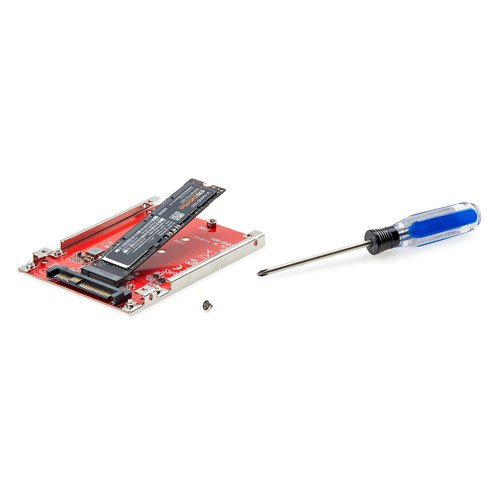 StarTech.com M.2 naar U.3 Adapter voor M.2 NVMe SSDs, PCIe M.2 Schijf naar 2.5inch U.3 (SFF-TA-1001) Host Adapter/Converter, TAA Compliant, 2.5" Drive Form Factor