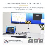 StarTech.com Dual-Monitor USB4 Docking Station, Dual 4K 120Hz of Single 8K 60Hz HDMI, 100W Laptop Charging, 2.5GbE, USB-C Multi-Monitor Dock, Zonder Drivers