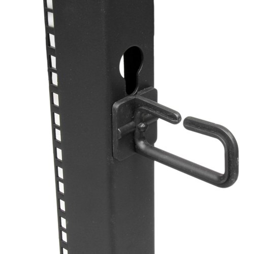 StarTech.com 4-Post 12U Mobiel Open Frame Server Rack, 19" Patchkast met Wielen en 4 Stijlen, Open Serverkast met Verstelbare Diepte voor Computer / AV / Netwerk Apparatuur - Wielen, Stelvoeten of Vloermontage