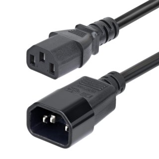 StarTech.com 4,5m Stroom Verlengkabel, C14 naar C13 PDU Stroomkabel, 15A 250V, 14AWG, AC Power Kabel voor PDU/Power Supply, KEMA-KEUR Gecertificeerd