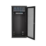 StarTech.com 4 Post 26U Wandmonteerbare Netwerkkast met 1U Schap, 19" Scharnierende Patchkast voor Data/AV/Electronica/Computer Apparatuur, Veelzijdig Geventileerd Server Rack, Vergrendelbaar