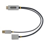 StarTech.com 30cm HDMI naar DisplayPort Adapter Kabel, Actieve 4K 60Hz HDMI 2.0 naar DP 1.2 Converter, HDR, USB Bus Powered, HDMI Bron naar DisplayPort Scherm voor Laptops/PC