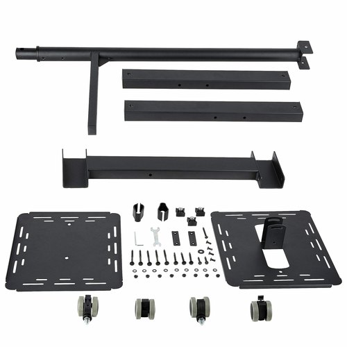 StarTech.com Beamertafel - Stevige Verrijdbare Laptop en Projectietafel (2x 10kg/schap) - Presentatiewagen/Computer Trolley/AV Projector Stand - In Hoogte Verstelbaar / Zwenkwielen met Rem