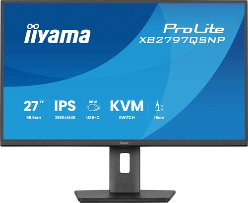 iiyama ProLite XB2797QSNP-B1 computer monitor 68,6 cm (27") 2560 x 1440 Pixels Quad HD LCD Zwart