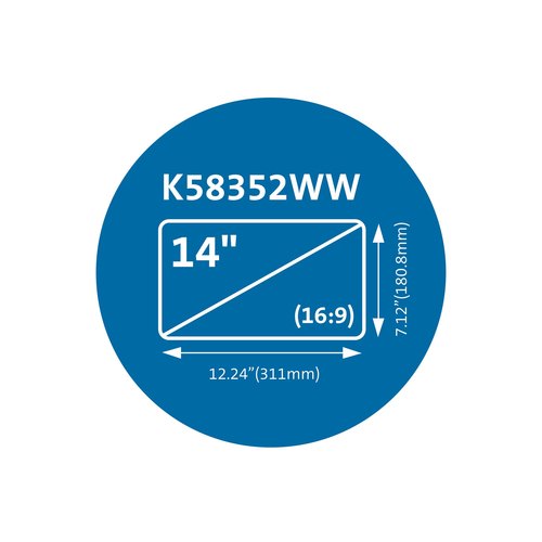 Kensington MagPro-privacyschermfilter met magneetstrip voor laptops van 14" (16:9)