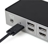 StarTech.com USB-C & USB-A Dock - Hybride Universeel Triple Monitor Laptop Docking Station DisplayPort & HDMI 4K 60Hz - 85W Power Delivery, 6x USB Hub, GbE, Audio - USB 3.1 Gen 2 10Gbps