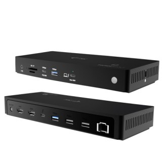 i-tec TB4TRIPLEDOCKPDUK laptop dock & poortreplicator Bedraad Thunderbolt 4 Zwart
