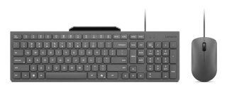 Lenovo GX31R09775 toetsenbord Inclusief muis Thuis/Werk USB Amerikaans Engels Grijs