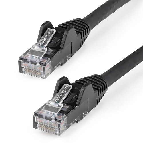 StarTech.com N6LPATCH1MBK netwerkkabel Zwart 1 m Cat6 U/UTP (UTP)