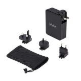 StarTech.com 140W USB-C Wandlader, 3x USB-C/1x USB-A, APFC, PD 3.1 Internationale GaN Power Adapter voor MacBook/Dell XPS/Inspiron