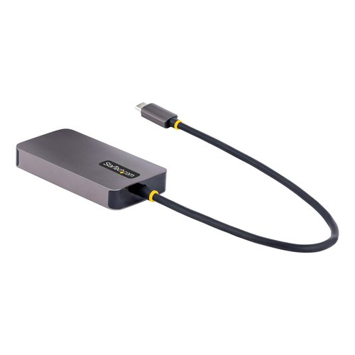 StarTech.com USB-C Display Adapter, USB C naar HDMI DVI VGA Adapter, 4K 60Hz, Aluminium, Video Display Adapter, Thunderbolt 3 / 4 Compatibel, USB Type C Travel Adapter