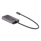 StarTech.com USB-C Display Adapter, USB C naar HDMI DVI VGA Adapter, 4K 60Hz, Aluminium, Video Display Adapter, Thunderbolt 3 / 4 Compatibel, USB Type C Travel Adapter