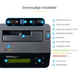 StarTech.com Single Bay Hard Drive Wisser, Standalone HDD/SSD Sanitizer/Eraser, 4Kn, USB 3.0 naar SATA III (6 Gbps), 9 Wismodi, LCD Display, Hard Disk Secure Erase Dock, DB-9 Printer Poort, TAA Compliant