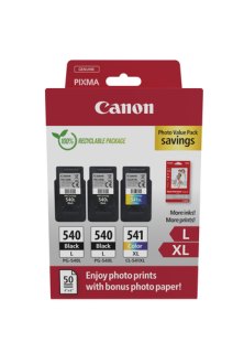 Canon 5224B015 inktcartridge 3 stuk(s) Origineel Zwart, Cyaan, Magenta, Geel