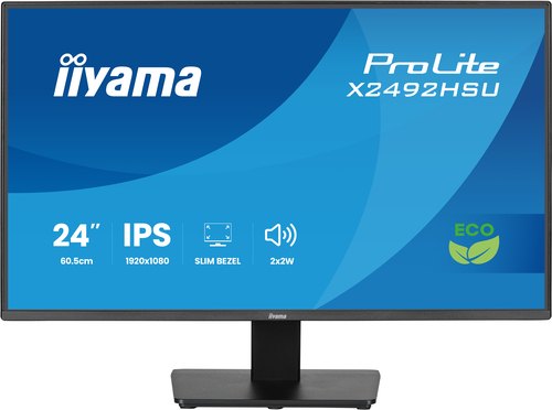 iiyama ProLite X2492HSU-B1 computer monitor 60,5 cm (23.8") 1920 x 1080 Pixels Full HD LED Zwart