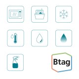 Brother BTAG-231 labelprinter-tape Zwart op wit