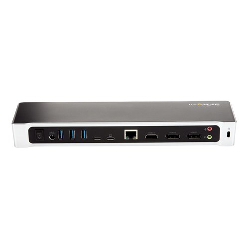 StarTech.com 4K USB-C Dock, Triple UHD 4K Monitor Docking Station, Mac & Windows, USB C to HDMI & DisplayPort, 100W Power Delivery, 5x USB 5Gbps Hub