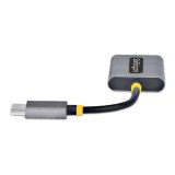 StarTech.com USB-C Headphone Splitter, USB Type C Dual Headset Adapter met Mic Input, USB C naar 3.5mm Audio Adapter/Earphone Dongle, USB C naar Audio Jack/Aux Output, 24-bit DAC