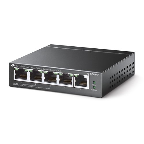 TP-Link TL-SF1005P Unmanaged Fast Ethernet (10/100) Power over Ethernet (PoE) Zwart